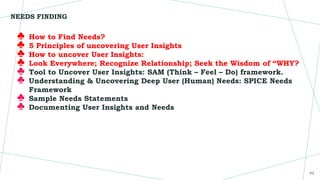 UNIT II EMPATHIZE IN DESIGN THINKING AND ANALYSIS | PPTX