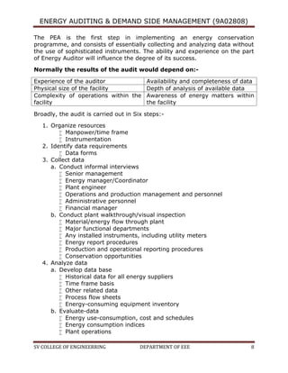 Unit ii energy auditing 1 | PDF