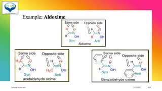 Example: Aldoxime
Sample footer text 3/1/20XX 21
 