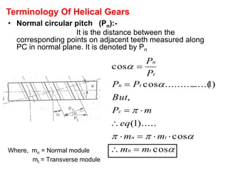 Unit ii helical gears | PPT