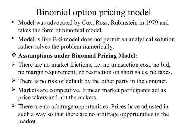 option pricing model