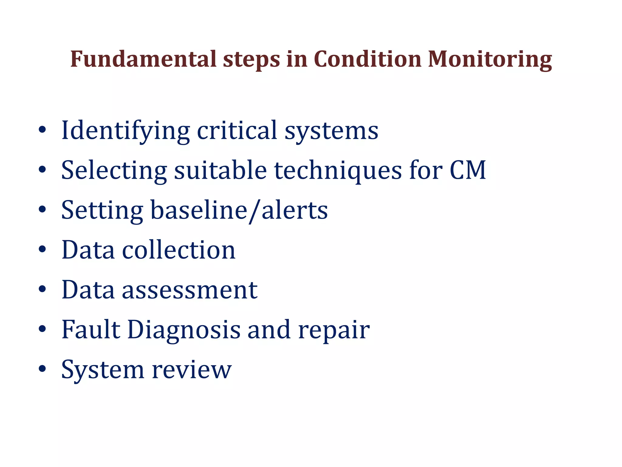 CONDITION MONITORING | PPTX