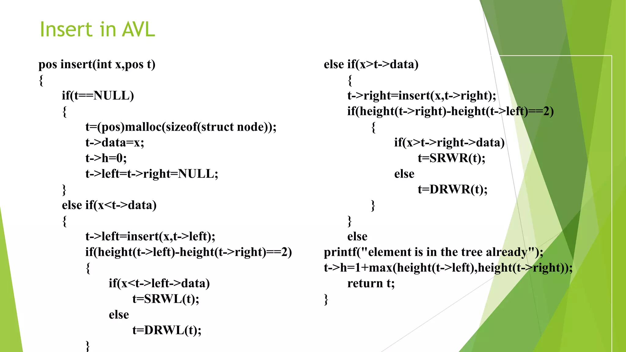 Unit III - NON LINEAR DATA STRUCTURES | PPT