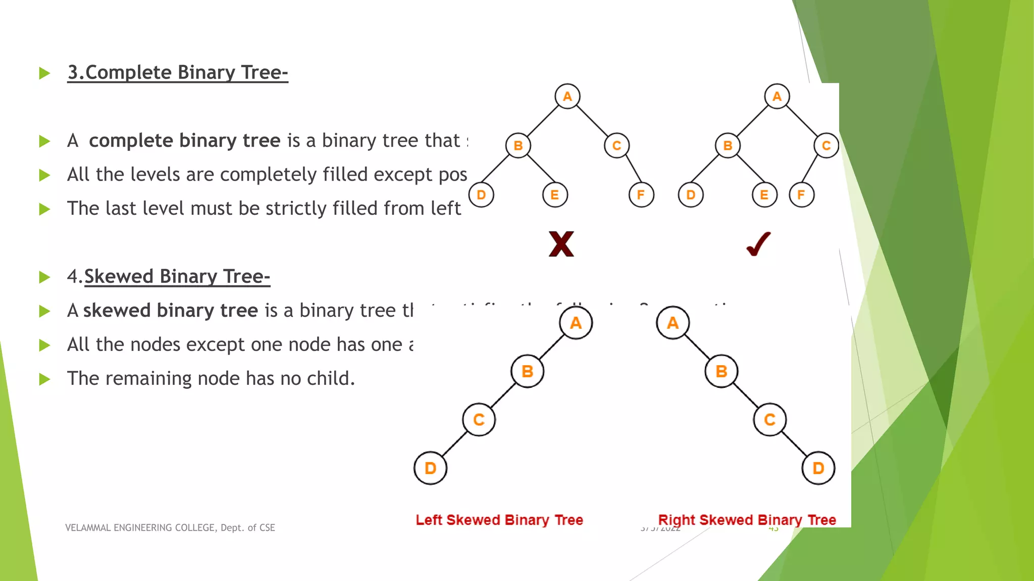 Unit III - NON LINEAR DATA STRUCTURES | PPT
