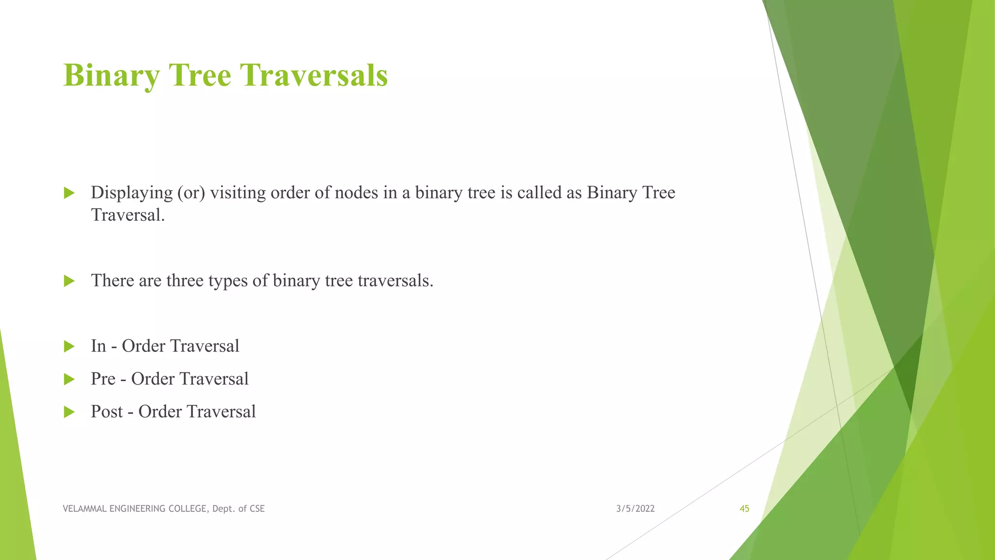 Unit III - NON LINEAR DATA STRUCTURES | PPT