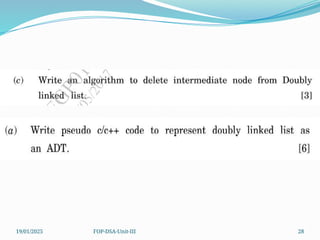 19/01/2025 FOP-DSA-Unit-III 28
 