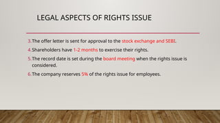 Shares - Types of Shares - Share Capital - Bonus Issue - Right Issue ...