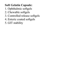 pharmaceutical capsule industrial pharma | PPTX