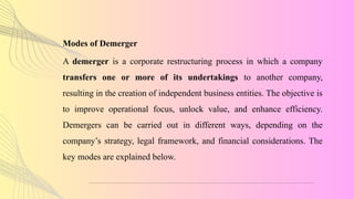 Merger, Need for Merger, Types of Merger | PPTX