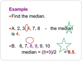 UNIT III - Arrays - Measures of Center and Variation (2).ppt