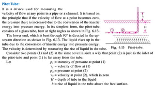 Pitot Tube:
 