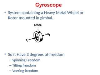 gyroscope types and principle operation and analysis | PPTX