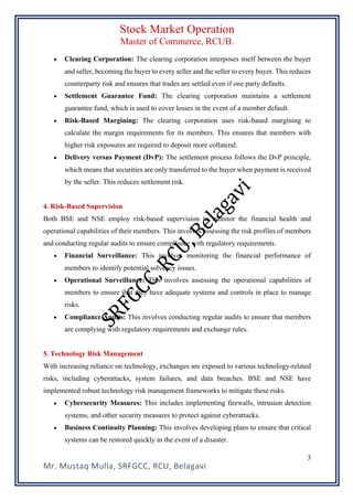 Systemic Vs Systematic Risk Unit III- Risk Management and Surveillance System in Stock Exchanges .pdf