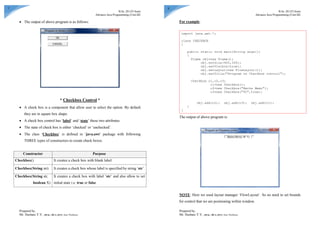 B.Sc. III(VI Sem) Advance Java Unit3: AWT & Event Handling | PDF ...