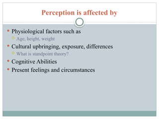Unit III, Concept of self perception.pptx