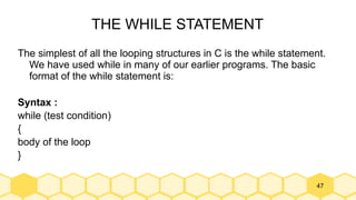 Unit III Control Flow fundamentals of programming .ppt
