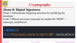 Introduction to Cryptography and Cybersecurity Foundations | PPTX