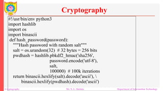 Introduction to Cryptography and Cybersecurity Foundations | PPTX