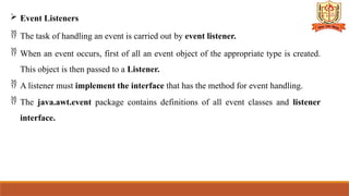 UNIT III Event Handling of the car j.pptx