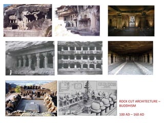 ROCK CUT ARCHITECTURE –
BUDDHISM
100 AD – 160 AD
 