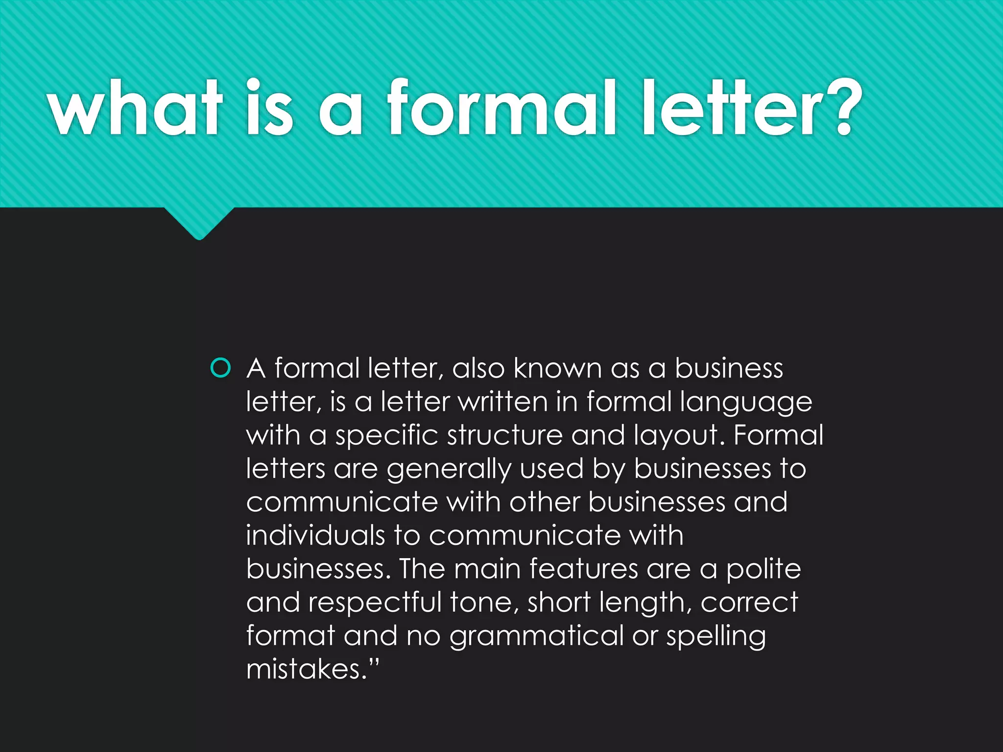 Unit iii formal letters erendira | PPTX