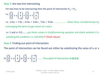 UNIT III Geometric curves unit 3 geometric modeling | PDF