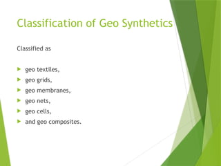 Comprehensive Overview of Geo-Textiles and Geo-Synthetics | PPTX
