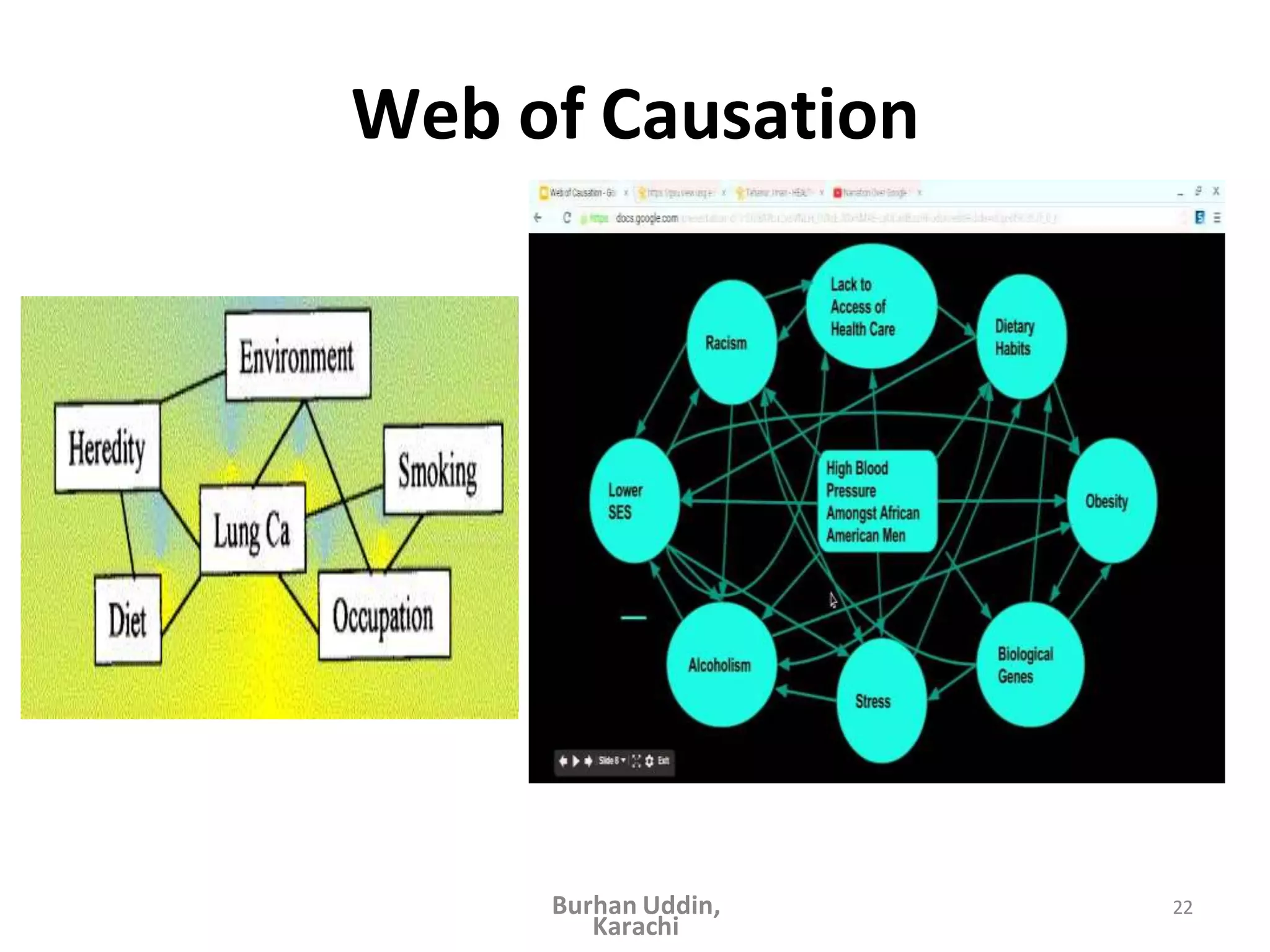 Web of Causation
22
Burhan Uddin,
Karachi
 