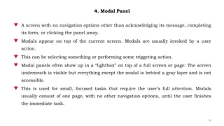 UNIT III NAVIGATION AND LAYOUT- 22CDT42-USER INTERFACE DESIGN | PPTX