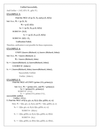 Drawing Subst Note Example 22PEOIT4C_Artificial_Intelligence_UNIT_III_Notes_Final | PDF