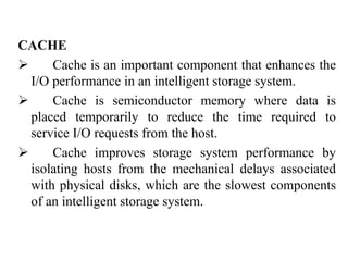 UNIT II INTELLIGENT STORAGE SYSTEMS AND RAID.pptx