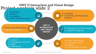 Interaction Point Visual UNIT II INTERACTION AND VISUAL DESIGN-PGR | PPTX