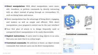 Intermediary Visual UNIT II INTERACTION AND VISUAL DESIGN-PGR | PPTX