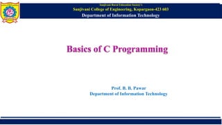 Unit II Introduction to C programming ppts | PPTX