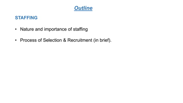 Unit iii organizing and staffing | PPTX | Human Resources | Business