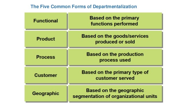 5methods of departmentalization essay 07 picture