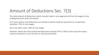 Operatives Wages Register Payment of wages act ppt | PDF