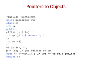 Unit IIIUnderstand the fundamental concept of pointers .ppt