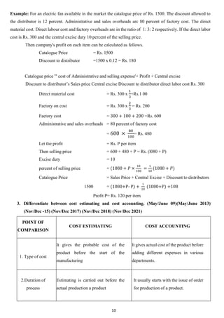 Unit – III: Introduction to Cost Estimation | PDF