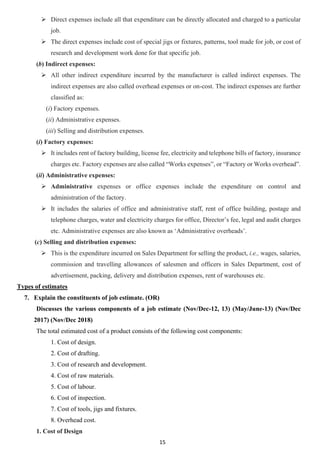 Unit – III: Introduction to Cost Estimation | PDF