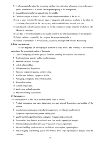 Unit – III: Introduction to Cost Estimation | PDF