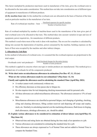 Unit – III: Introduction to Cost Estimation | PDF