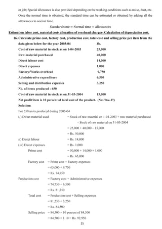 Unit – III: Introduction to Cost Estimation | PDF
