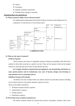 Unit – III: Introduction to Cost Estimation | PDF