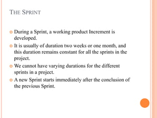 Unit III Scrum Events.pptx for Agile software | PPTX