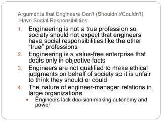 Professional Ethics in Engineering | PPTX