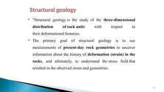 Comprehensive Study of Structural Geology and Preliminary Geological ...