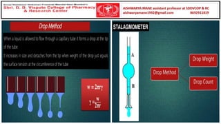 Unit III PP-I SEM III Surface & Interfacial phenomenon | PDF