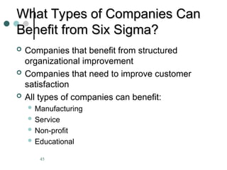 Comprehensive Guide to Six Sigma Quality Improvement and Process ...
