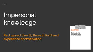 Impractical Knowledge Example Object Unit ii Understanding Discipline and Subjects in Socio- cultural ...